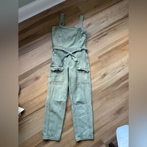 Free People Chelsea & Violet Sage Green Jumpsuit